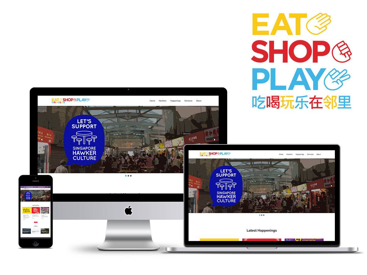 Eat Shop Play CMS website